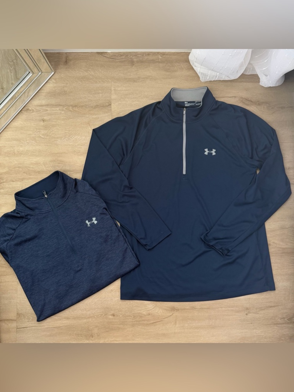 Under Armour Heatgear Loose Fit Blue Half Zip Men’s Sweatshirt Set